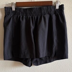Zella Lightweight Athletic 3.5" Shorts Black Elastic Drawstring Waist Size M